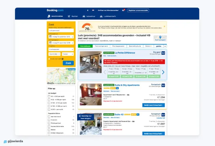 voorbeeld Booking.com Cialdini