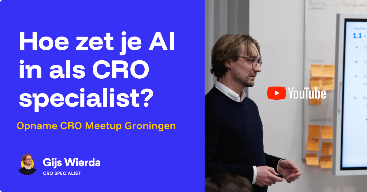 Hoe zet je AI in als CRO en UX specialist