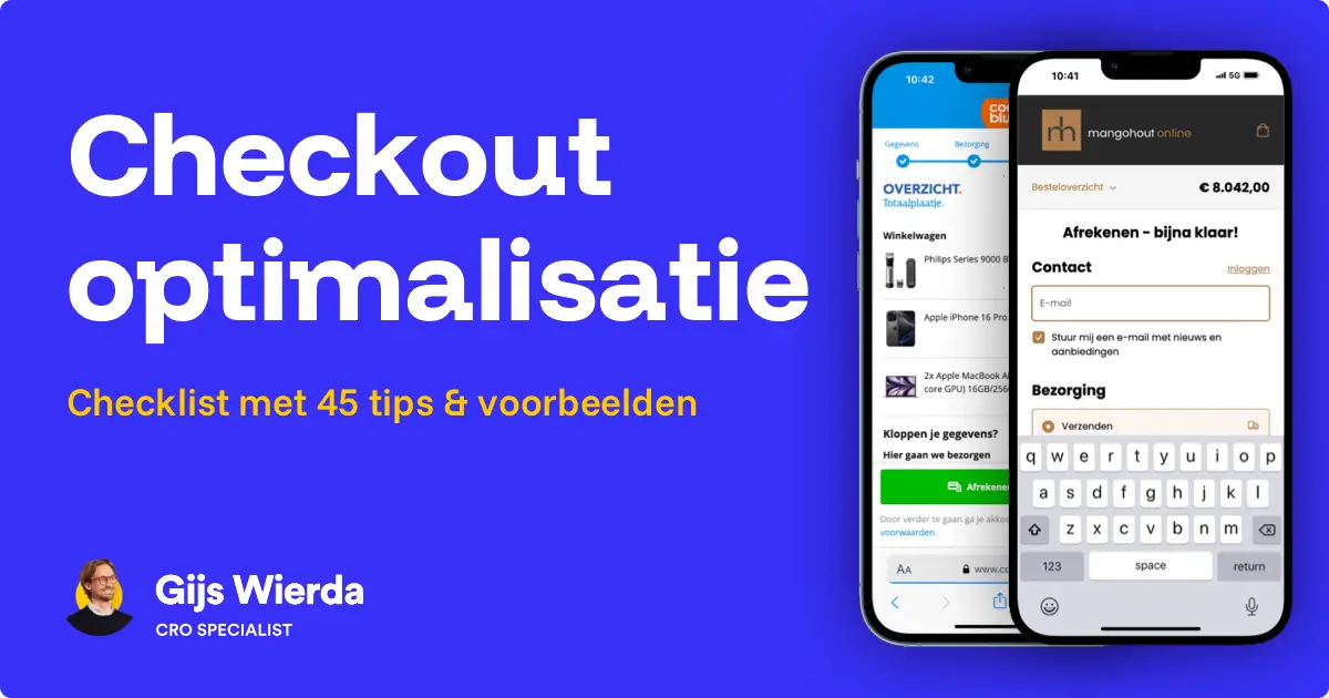 Checkout optimalisatie checklist: 45 tips & voorbeelden
