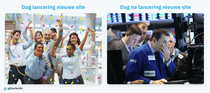 Dag van lancering, en de dag erna